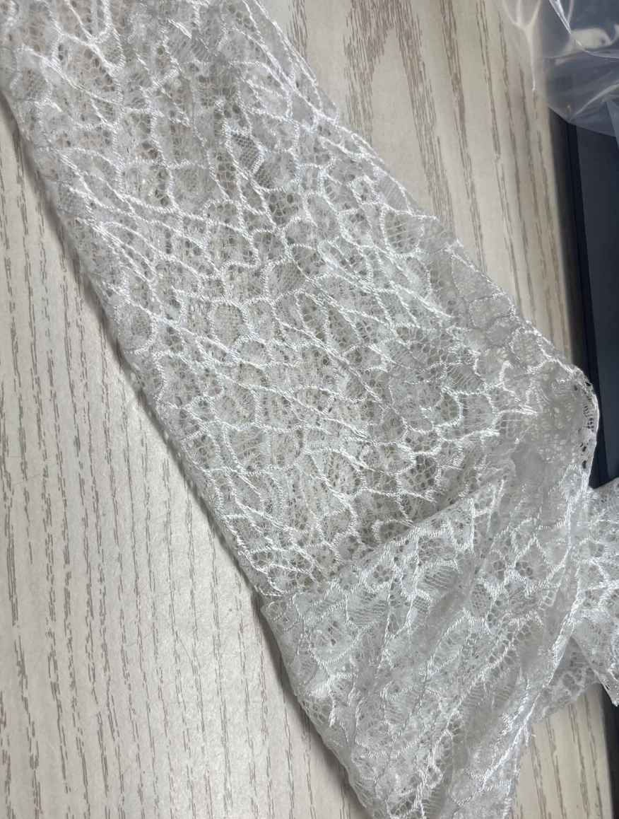 Lace High Neck Flutter Sleeve Maxi Dress