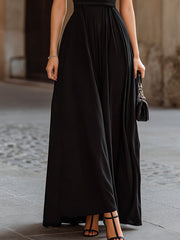 Halter Neck Ruched Maxi  Dress