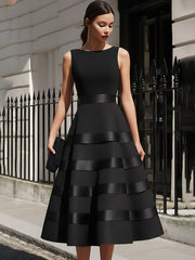 Sleeveless Tiered Maxi Dress With Defined Waist