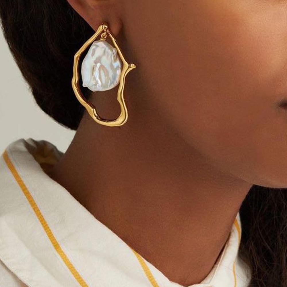 Premium Irregular Pearl Earrings
