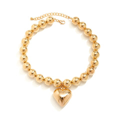 Stylish Large Bead Clavicle Chain