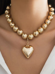 Stylish Large Bead Clavicle Chain